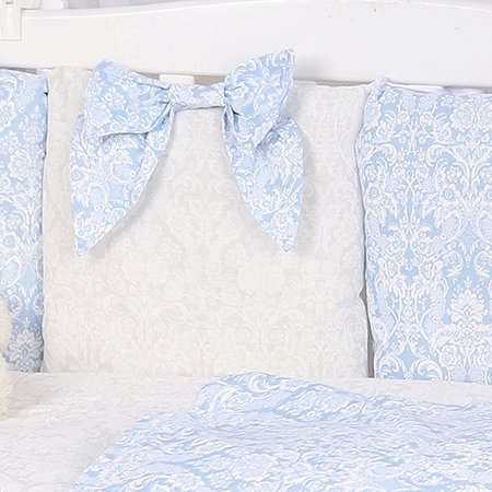 Комплект постельного белья Amarobaby Элит Premium 7предметов Голубой - фото 6
