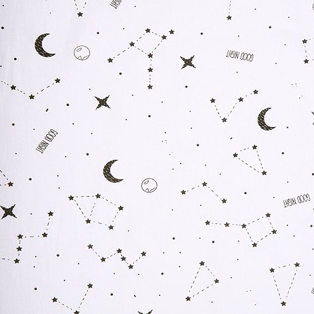 Комплект в кроватку AmaroBaby Time To Sleep STARS белый 3 предмета - фото 6