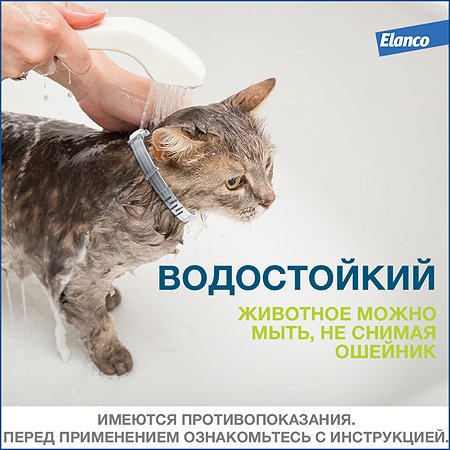 Ошейник для кошек Elanco Foresto от блох и клещей защита 8месяцев 38см 65232 - фото 7