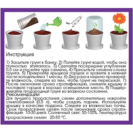 Набор для выращивания Rostok Visa Аквилегия - фото 6