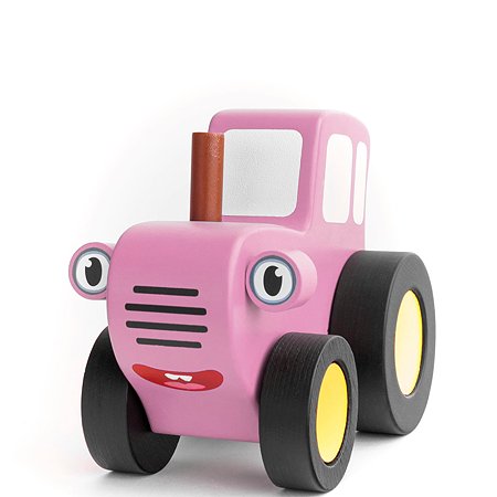 Машинка BochArt Синий трактор розовый