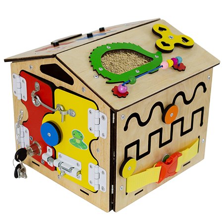 Бизиборд KimToys Домик-игрушка для девочек и мальчиков - фото 3