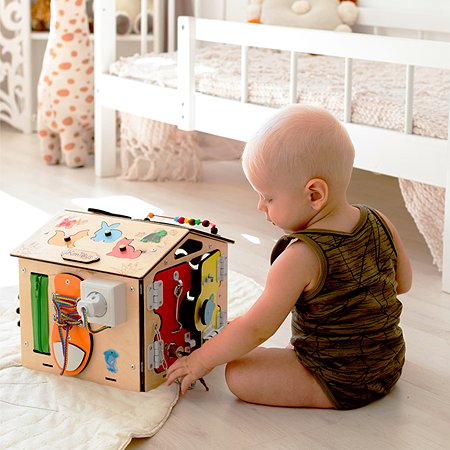 Бизиборд KimToys Домик-игрушка для девочек и мальчиков - фото 21