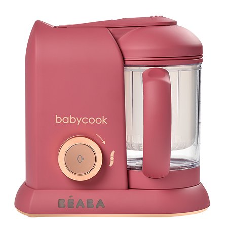 Пароварка-блендер BEABA Babycook Solo с чашей Розовый - фото 1