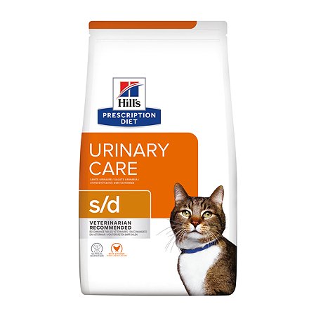 Корм для кошек Hills 3кг Prescription Diet s/d Urinary Care диетический при профилактике мочекаменной болезни (мкб)