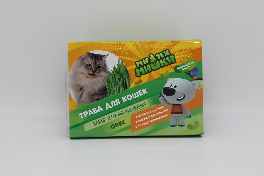 Набор для выращивания Ми-Ми-Мишки Трава для кошек Овёс 30 гр
