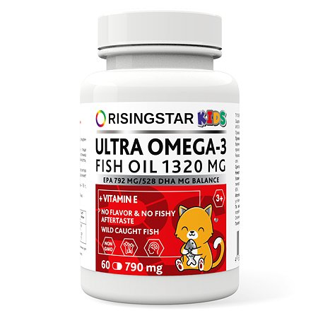 Биологически активная добавка Risingstar Омега-3 жирные кислоты высокой концентрации 790мг*60капсул#