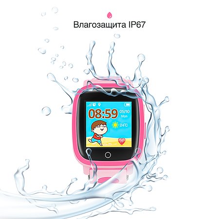 Смарт-часы PROLIKE PLSW11PN розовые - фото 5