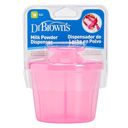 Контейнер-дозатор сухой смеси Dr Brown's Розовый AC038 - фото 2