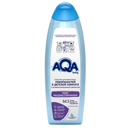 Средство для мытья поверхностей AQA baby с антибактериальным эффектом 500мл 02016404 - фото 1