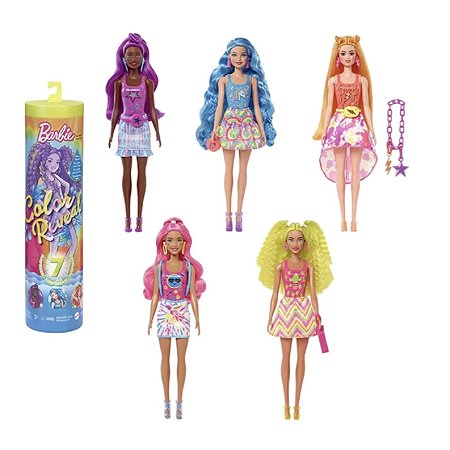 Кукла Barbie Неоновая серия в непрозрачной упаковке (Сюрприз) HCC67 - фото 1