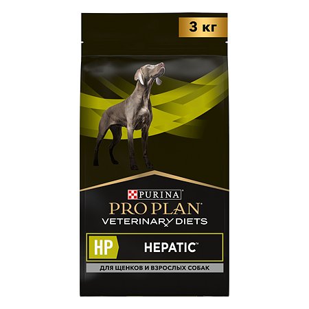 Корм для собак Purina Pro Plan Veterinary diets HP при заболеваниях печени 3кг - фото 1