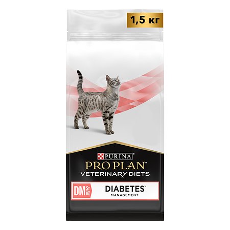 Корм для кошек Purina Pro Plan Veterinary diets DM при диабете 1.5 кг