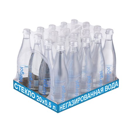 Вода питьевая в стекле Vorgol природная артезианская негазированная 20 шт по 0.5 л
