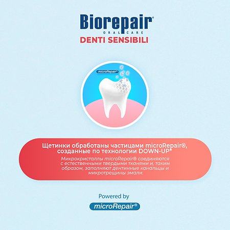 Зубная щетка Biorepair Curve Denti Sensibili изогнутая для чувствительных зубов - фото 3