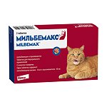 Антигельминтик для кошек Elanco Мильбемакс крупных пород 2таблетки