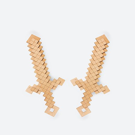 Мечи Minecraft BIZIQUEST деревянные