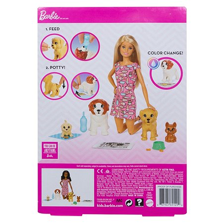 Кукла Barbie и щенки FXH08 - фото 4