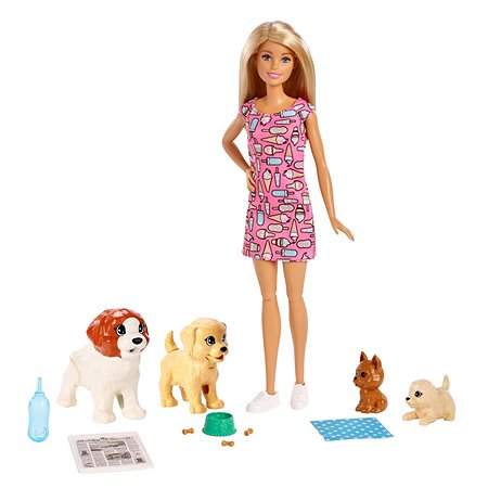 Кукла Barbie и щенки FXH08 - фото 6