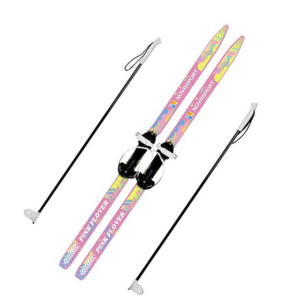 Лыжный комплект Novasport Pink Flower 140 см - фото 1