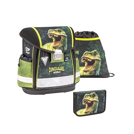 Школьный ранец BELMIL Classy Dinosaur World 2 с наполнением серия 403-13/111/SET