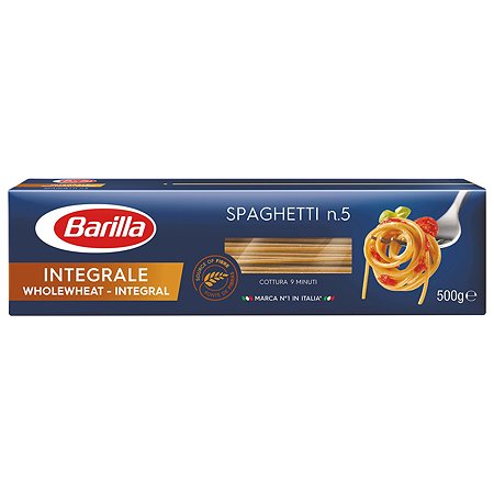 Изделия макаронные Barilla Спагетти Интеграле цельнозерновые 500г