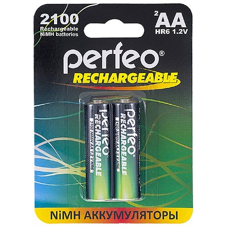 Аккумуляторные батарейки Perfeo AA2100mAh/2 штуки
