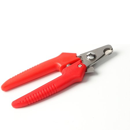 Когтерез Пижон боковой малый с прямыми ручками отверстие 9 мм красный