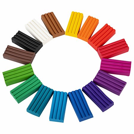 Пластилин классический Юнландия для лепки для детей 16 цветов - фото 4