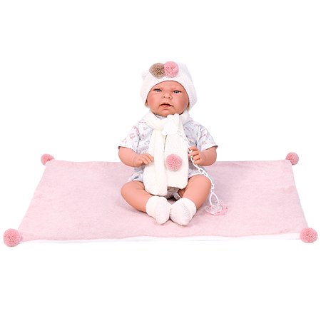 Кукла младенец Antonio Juan Роза в розовом 40 см мягконабивная - фото 2