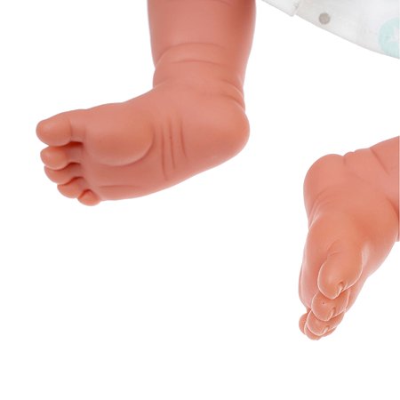 Кукла младенец Antonio Juan Роза в сером 40 см мягконабивная - фото 6
