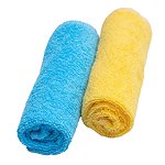 Полотенце-салфетка для кормления Amarobaby Soft Care 2шт Голубой-Жёлтый
