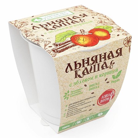 Каша Лакомства для здоровья сухая яблоко-корица 50г