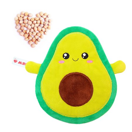 Игрушка Мякиши Детская грелка с вишневыми косточками Авокадо для новорожденных от коликов подарок - фото 1