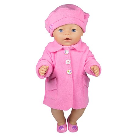 Пальто для куклы Модница с беретом в ассортименте 6119 - фото 4