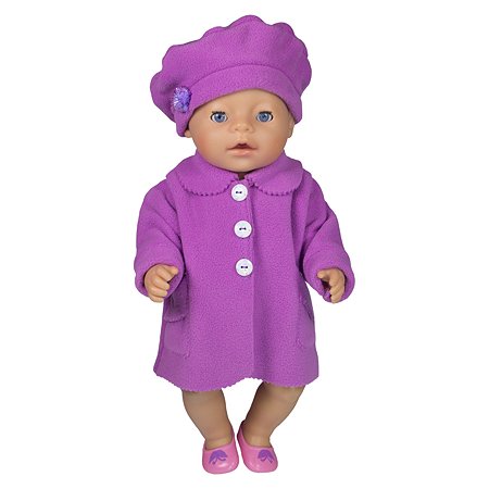 Пальто для куклы Модница с беретом в ассортименте 6119 - фото 5