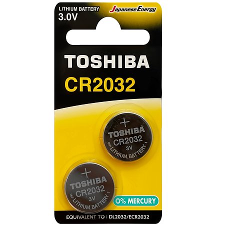 Батарейки Toshiba литиевые litium Таблетка Special 2шт CR2032 3V - фото 1