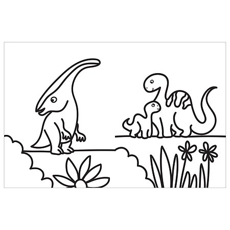 Раскраска Росмэн Моя первая большая раскраска Динозавры - фото 4