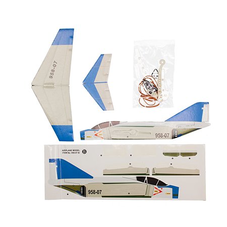 Сборная модель LYONAEEC Самолет Power Launch Glider F-4D Skyray