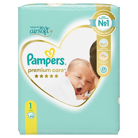 Подгузники Pampers Premium Care Newborn 1 2-5кг 66шт - фото 9