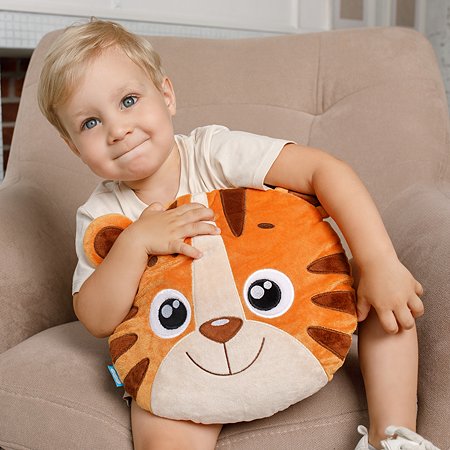 Мягкая игрушка Мякиши подушка Тигр Бой подарок для девочки для мальчика на день рождения - фото 8