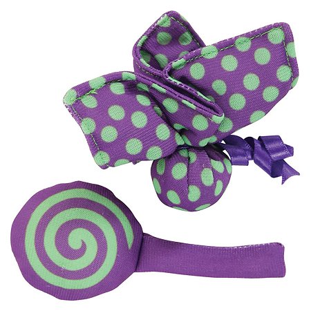 Игрушка для кошек Zolux Бабочка и конфета с мятой малые 2шт Фиолетовые