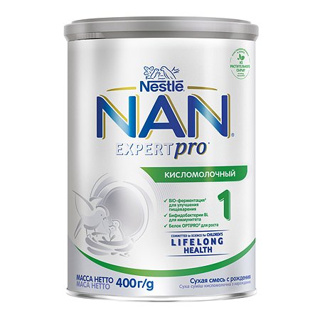 Смесь NAN 1 кисломолочный 400г с 0мес - фото 2