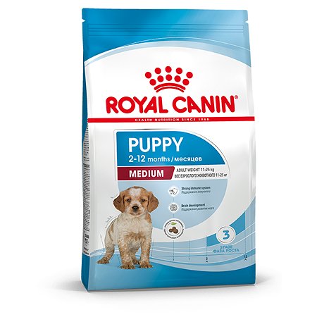 Корм для щенков ROYAL CANIN Medium Puppy средних пород 14кг - фото 2