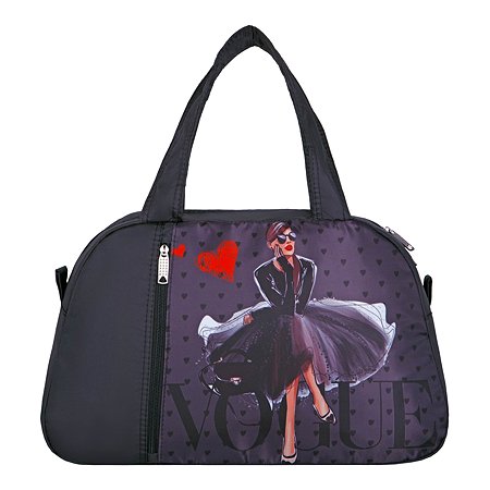 Спортивная сумка ACROSS FM-11 Vogue цвет черный 26х41х16 см