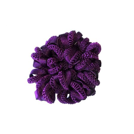 Объёмная резинка для волос Ripoma Петельки фиолетовая - фото 1