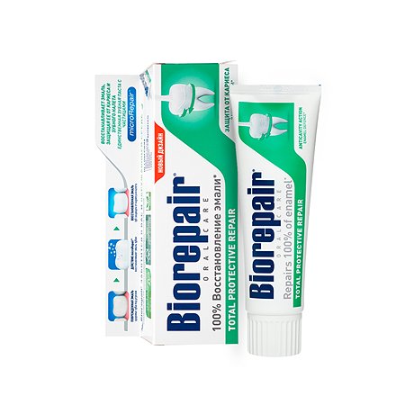 Зубная Паста Biorepair Total Protective Repair комплексная защита 75 мл - фото 1