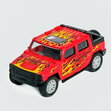 Машинка AUTOGRAND Pickup красная детская металлическая с инерционным механизмом развивающая крутая 12 см