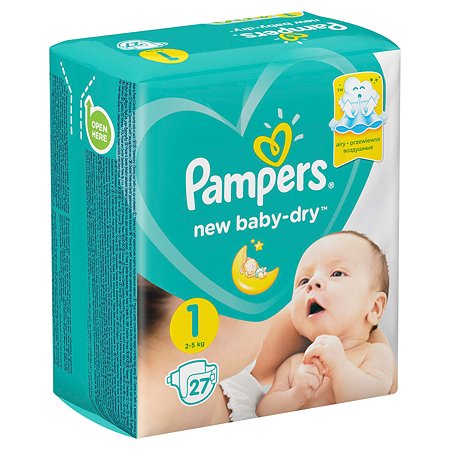 Подгузники Pampers New Baby-Dry 1 2-5кг 27шт - фото 11