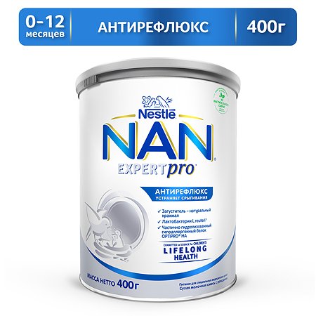 Смесь NAN антирефлюкс 400 г с 0 мес - фото 1